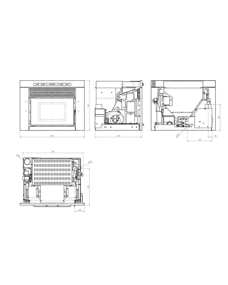 Insert canalizado 12kW - Feres